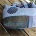 Upcycled Denim Jeans Distressed Handbag