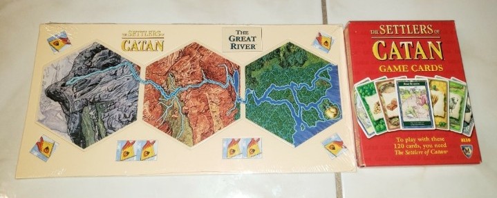 Settlers Of Catan The Great River & Catan Game Cards Replacement 120 Cards New