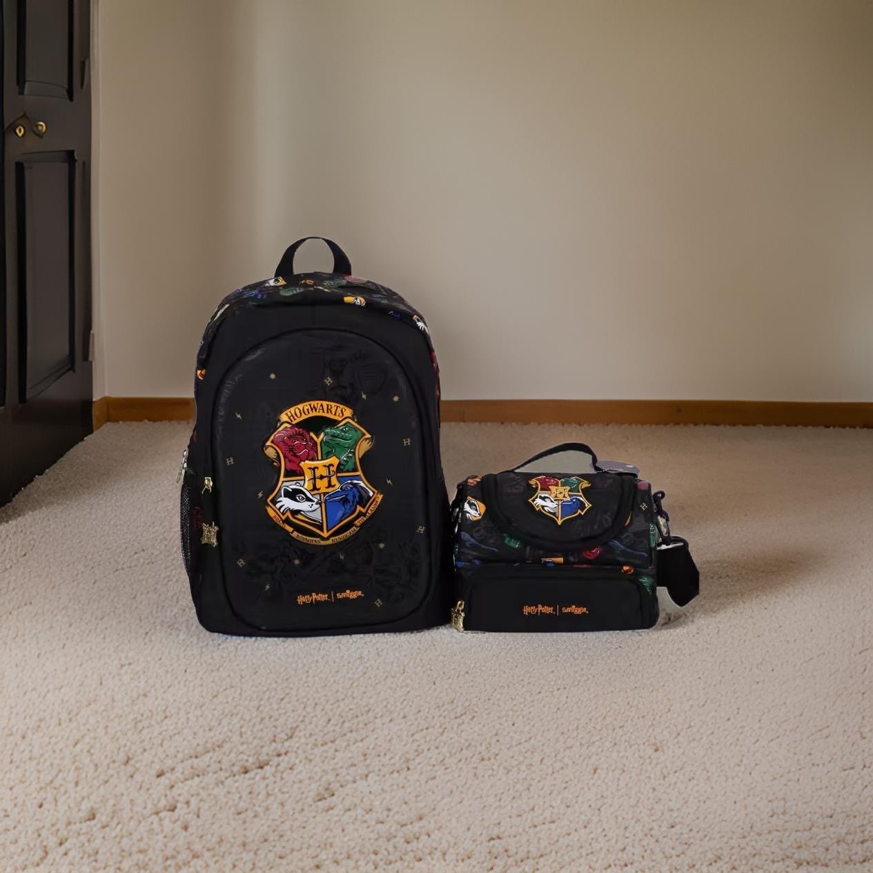 Imported Hogwarts Stylish Smiggle Backpack and Lunch Bag Set