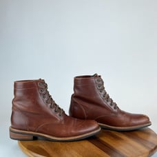 Mens Nisolo Andres All Weather Brown Leather Ankle Dress Boots Size 10 M GUC