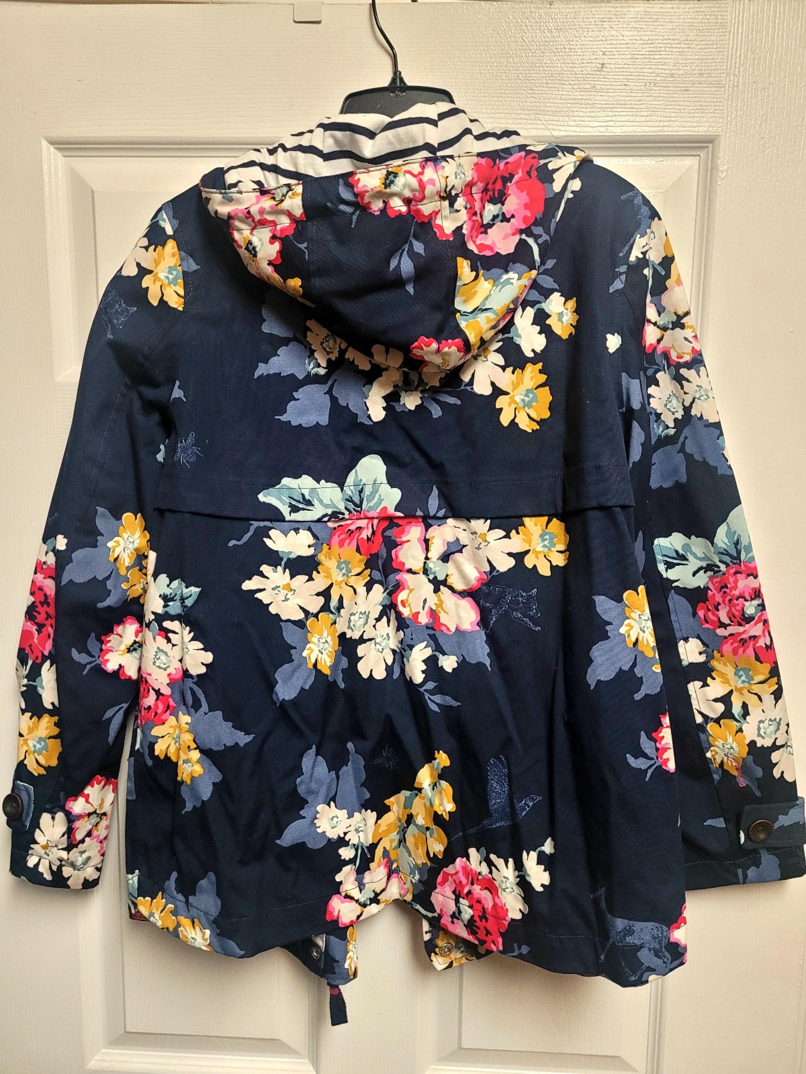 Joules floral print raincoat womens size US 8