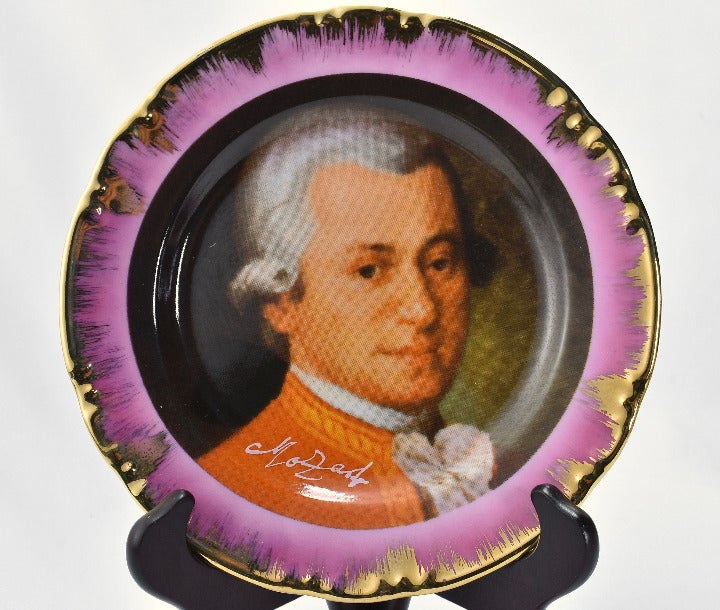 Rare Vintage Plate Wolfgang Mozart Hanging Decor