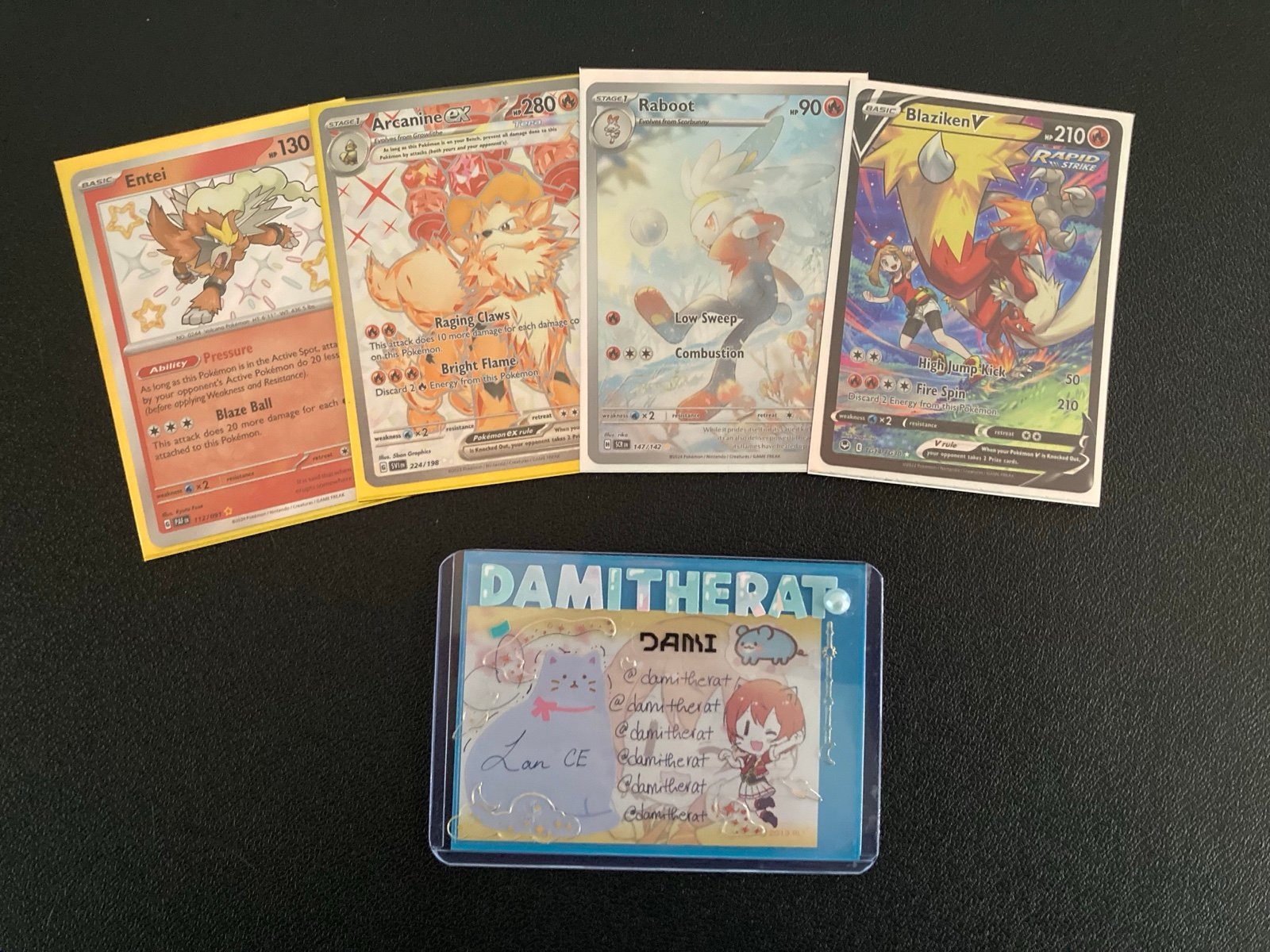 Pokemon TCG Fire Trading Card Set