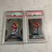 Lot of 2 Different 2019 Prizm Drew Lock RC PSA 9 & Optic Base Psa 9 Giants