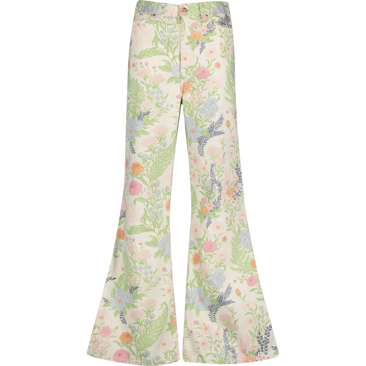 WRANGLER 29 x 32 WOMENS WANDERER RETRO FLARED JEANS (WALLFLOWER) NEW