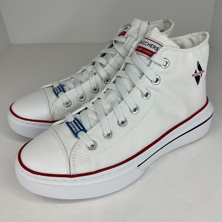 Skechers Womens 185063 White Cordova Classic Top Tier Hi Top Size 8.5 Sneakers