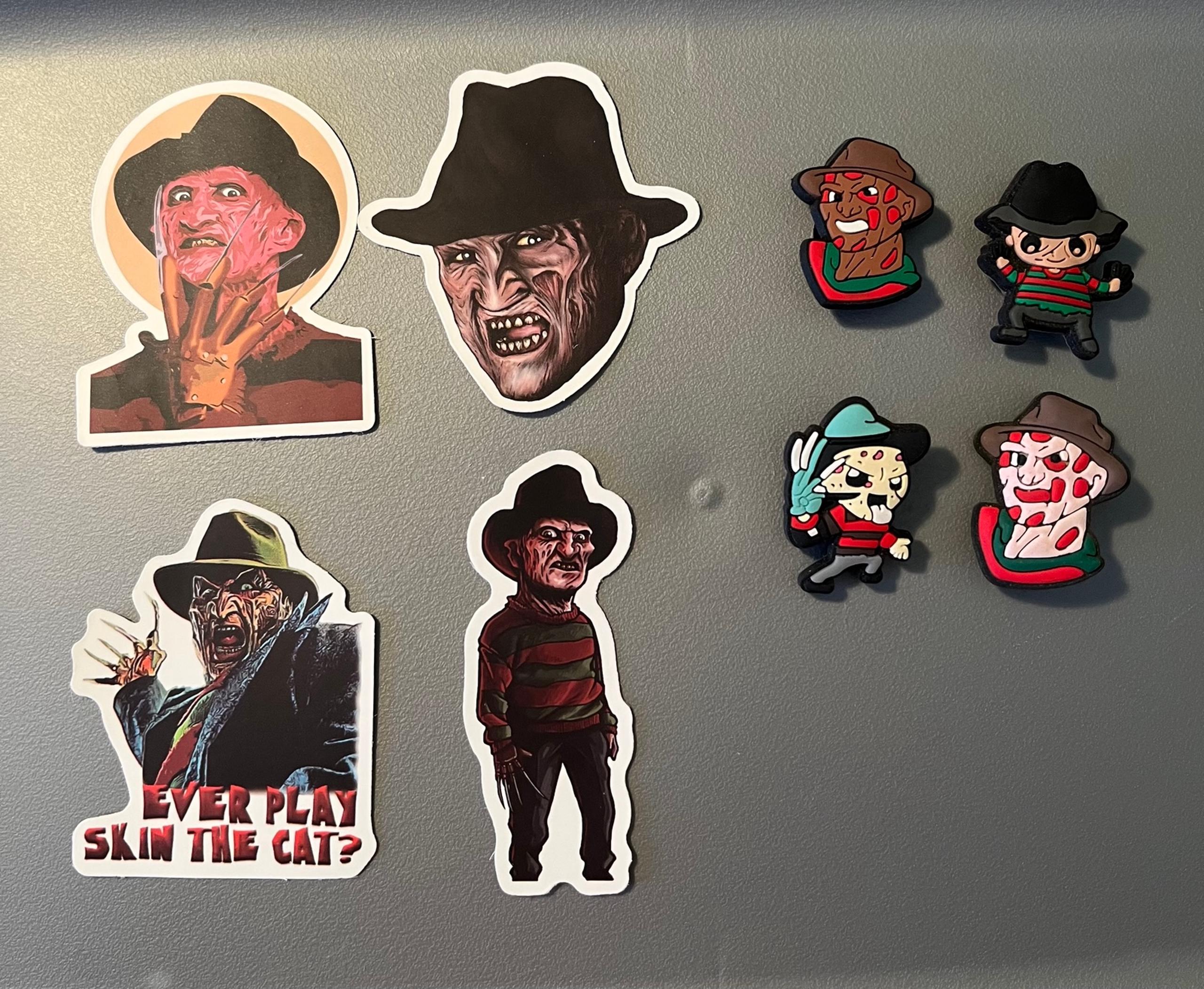 Freddy Krueger Croc Charms & Waterproof Stickers (Item#2)