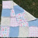 Baby Girl Zoo Animal Rag Quilt