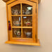 Collector Miniature Tea Pot Set w/cabinet