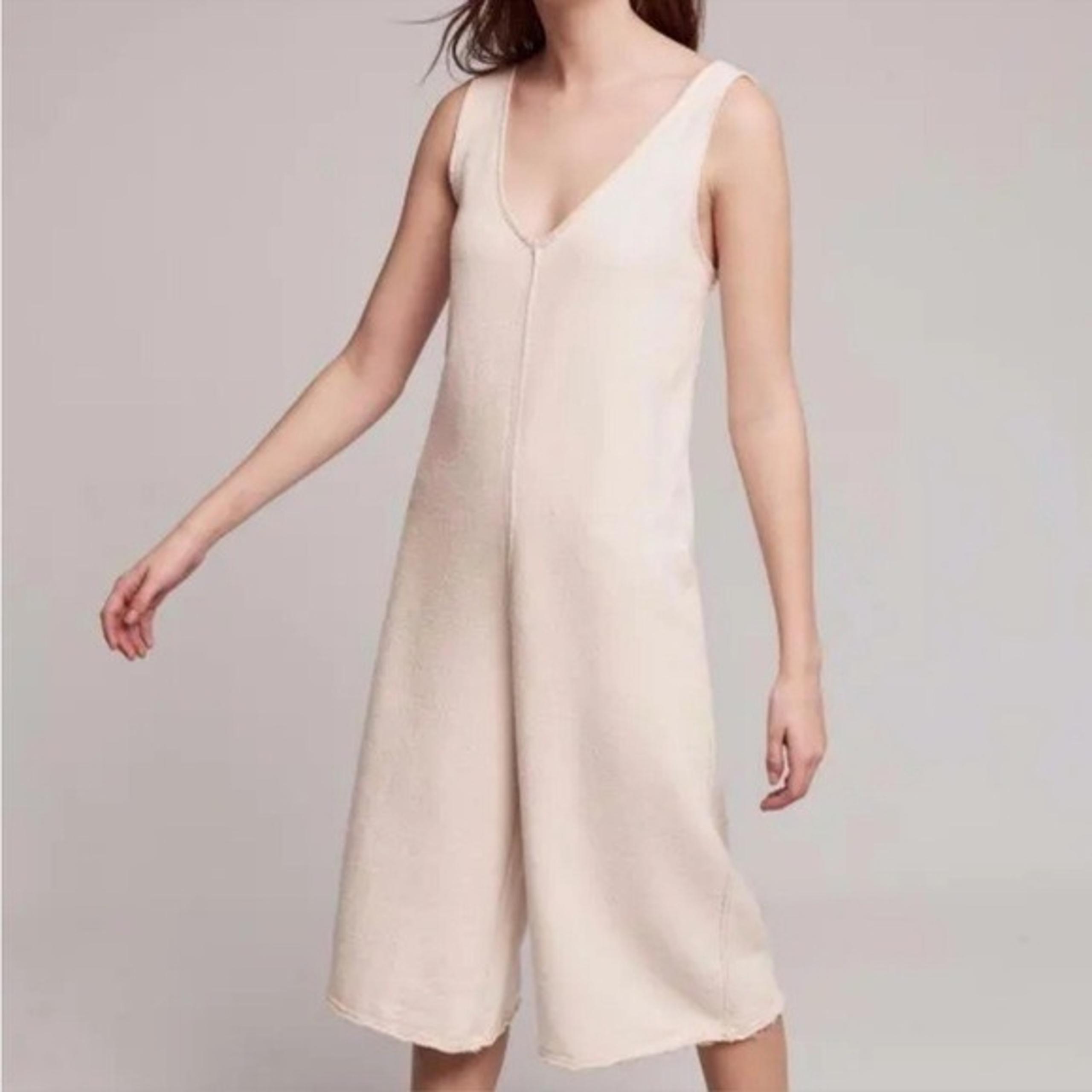 Anthropologie Saturday Sunday Cream Adobe Terry Jumpsuit Romper