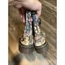 RARE VTG Dr. Martens Dark Floral Lace Up Eyelet Boot Women S Us 5 UK 3