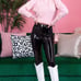 Faux leather leggings