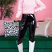 Faux leather leggings