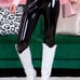 Faux leather leggings