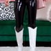 Faux leather leggings