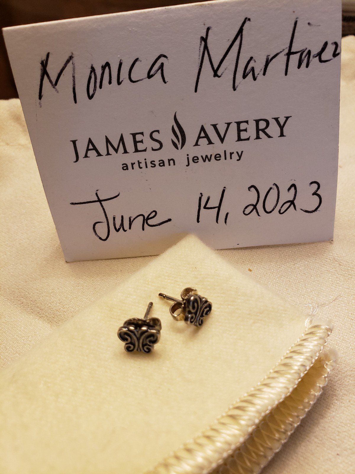 James Avery Garden Butterfly earrings