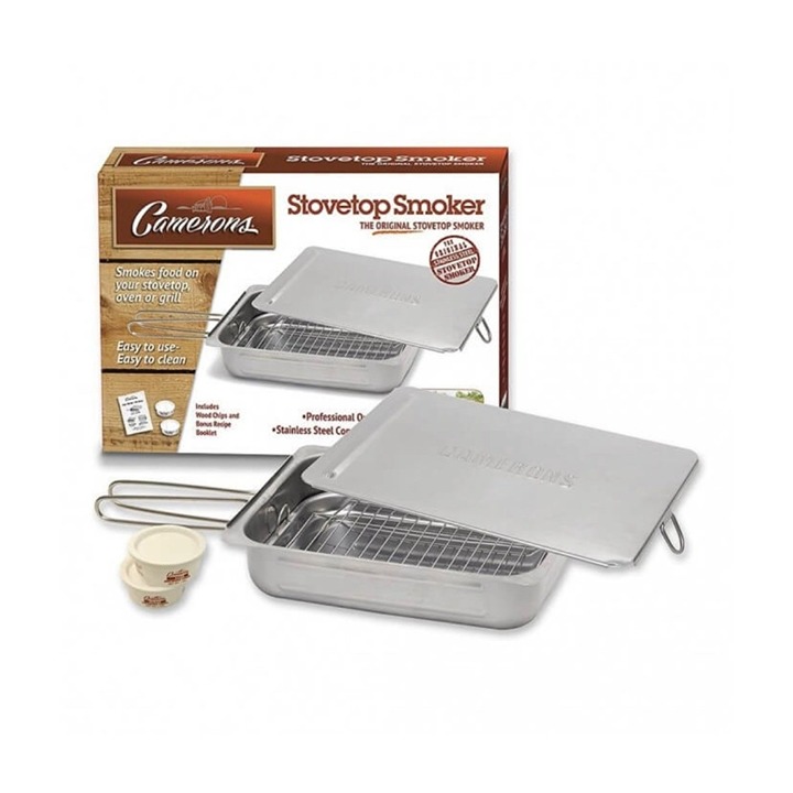 New Camerons The Original Stovetop Stainless Steel Professional Smoker