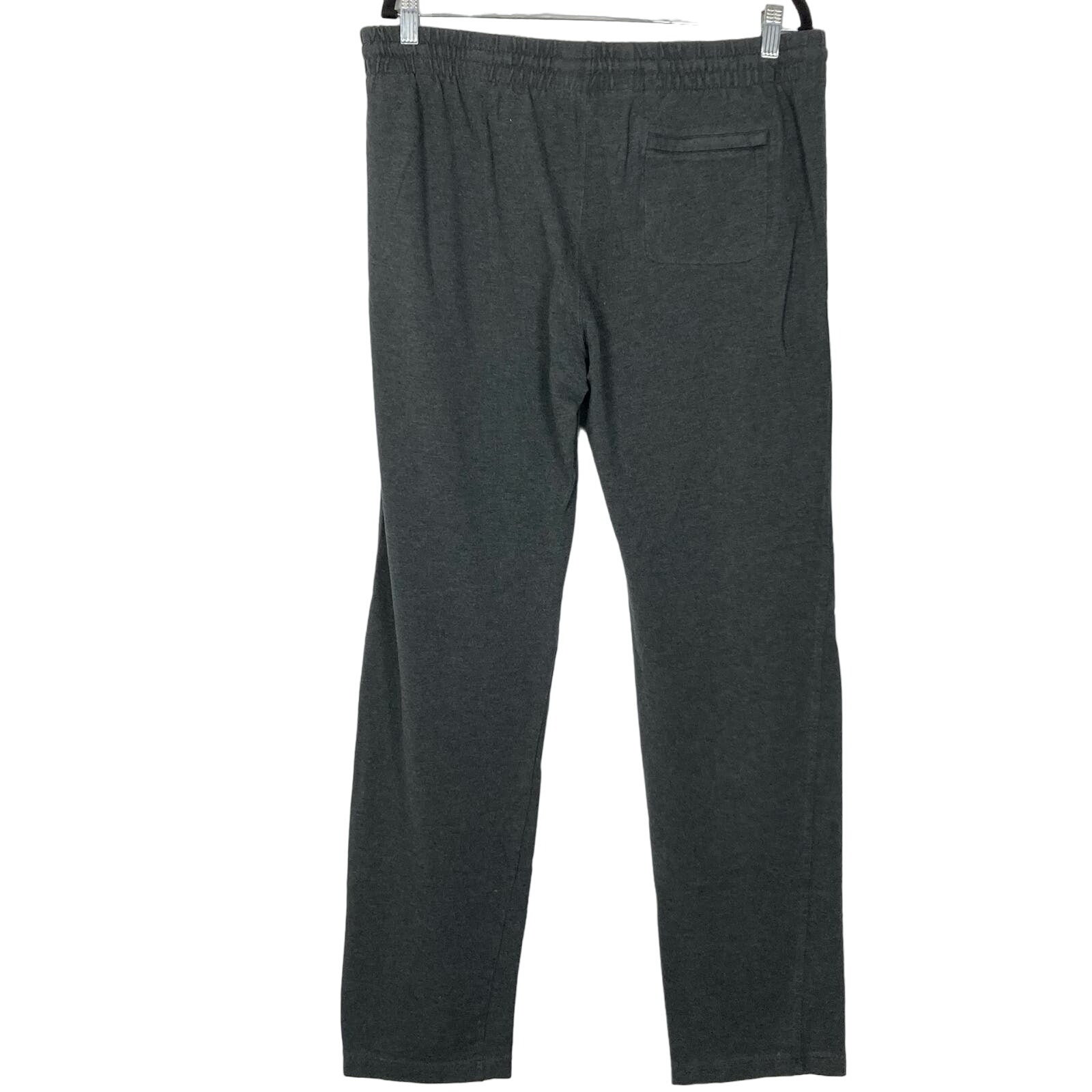 NWOT ZEGNA SPORT Sweatpants Men L Grey Metal Tassels & Zip 3 Pockets Logo Cotton