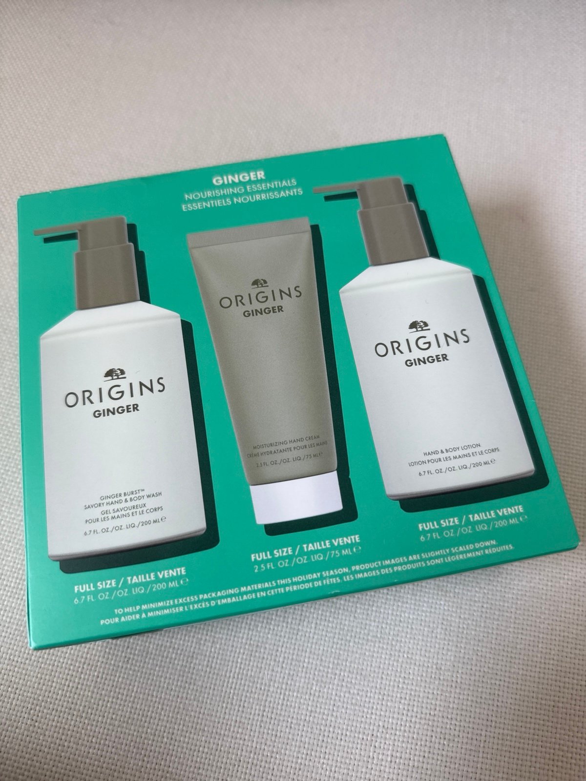 Ginger nourishing essentials origin NIB