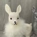 Inscha Deko Handwerk Germany white / silver Holiday Deer Glitter with 9” Rare