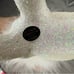Inscha Deko Handwerk Germany white / silver Holiday Deer Glitter with 9” Rare