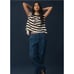 Maeve Batwing Button Back Tee