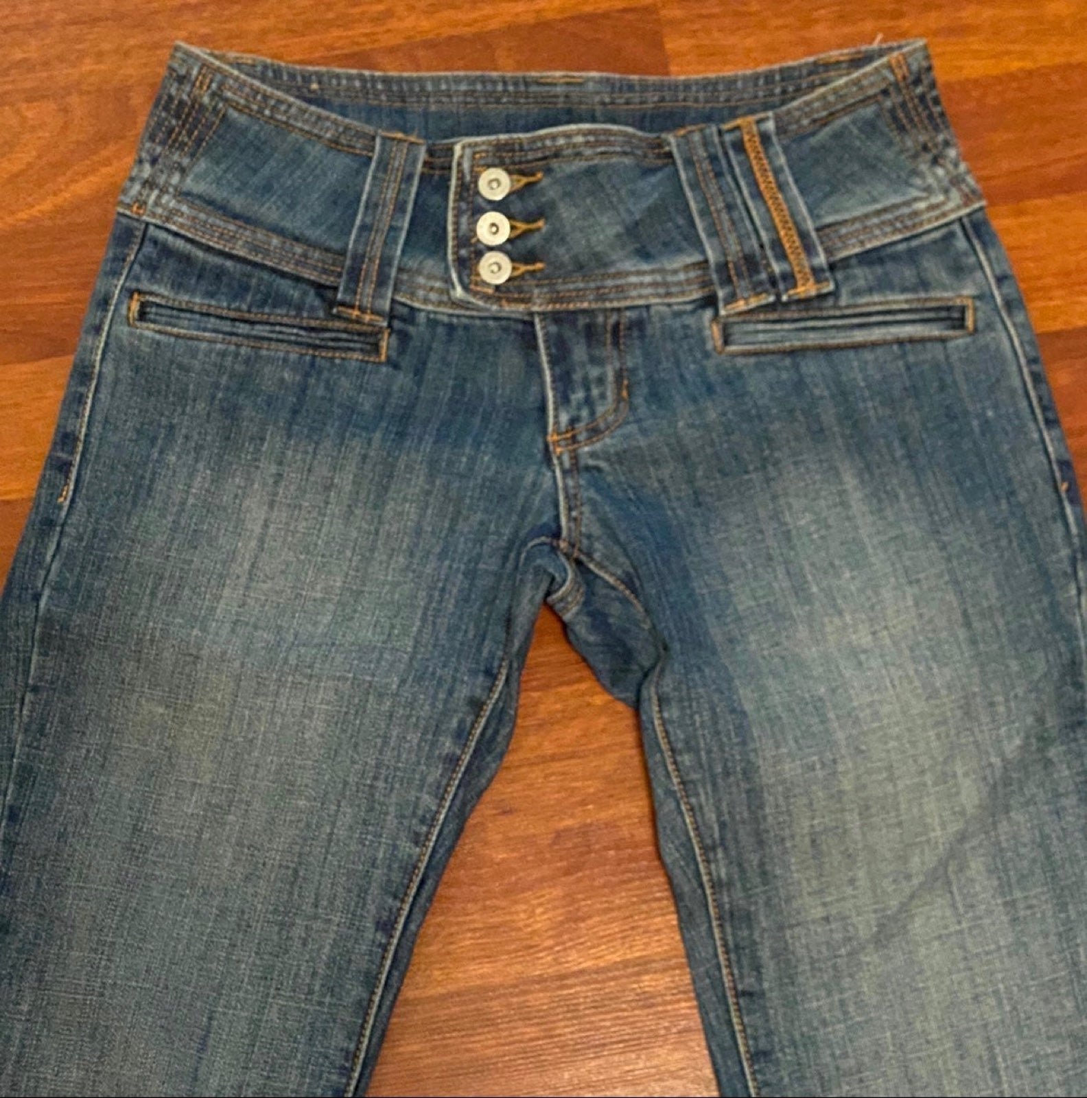 Younique Ultra Low Rise Retro Flare Jeans