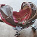 stroller and baby carrier