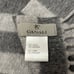 CANALI Wool Angora 76”x 11” Gray Striped Scarf Unisex Made in Italy