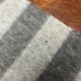 CANALI Wool Angora 76”x 11” Gray Striped Scarf Unisex Made in Italy