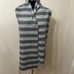 CANALI Wool Angora 76”x 11” Gray Striped Scarf Unisex Made in Italy