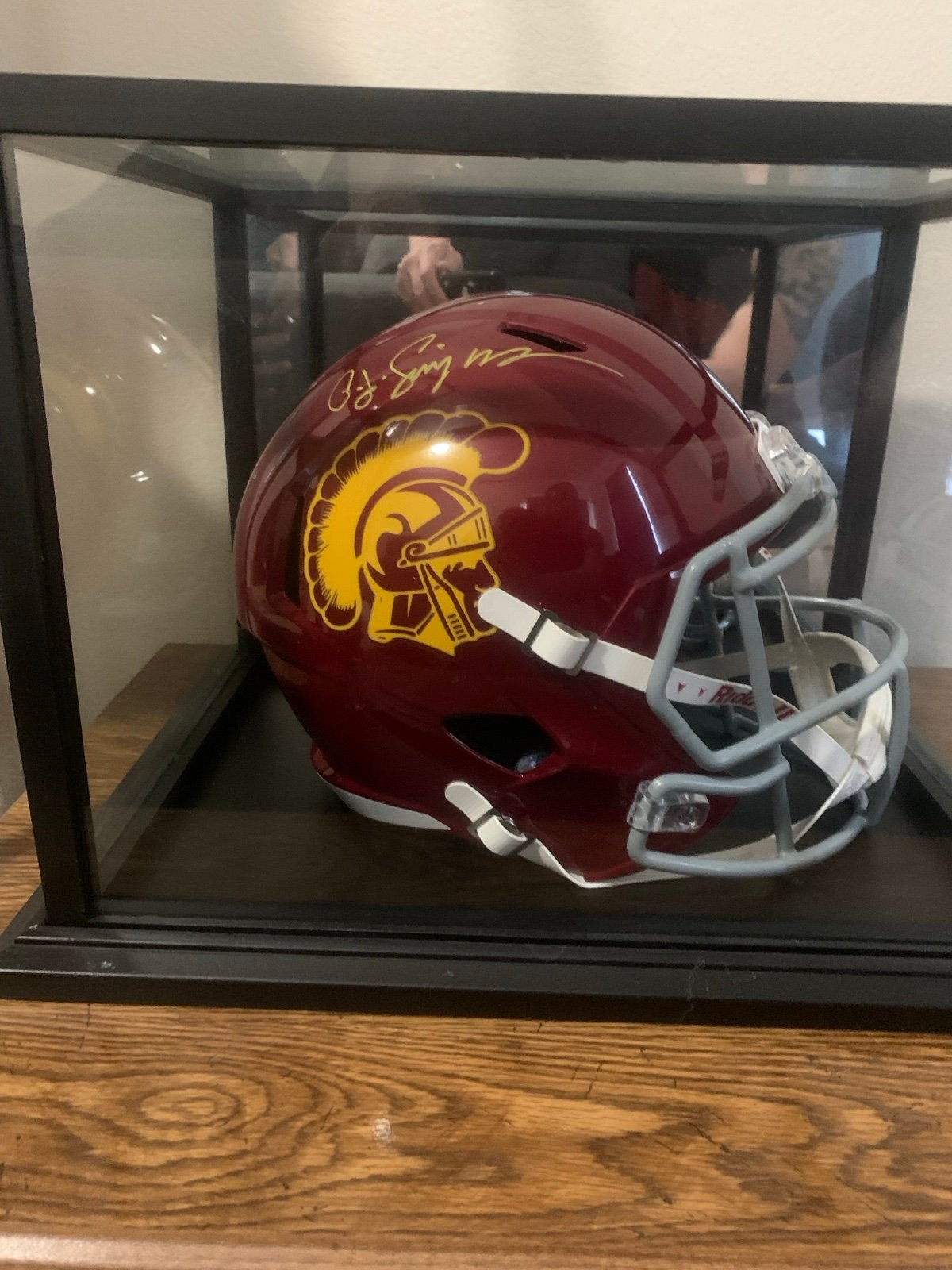 Signed UNC OJ Simpson full sized helmet