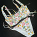 Victoria's Secret 36DD,36DDD BIKINI S bottom WHITE yellow LEMON FULL COVERAGE