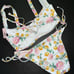 Victoria's Secret 36DD,36DDD BIKINI S bottom WHITE yellow LEMON FULL COVERAGE