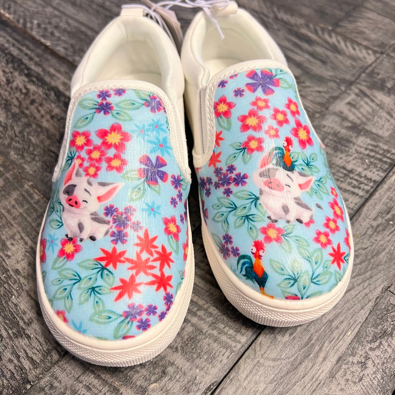 Posh Peanut Moana Pua and Hey Hey Size 10 Kids Handmade Gap Shoes
