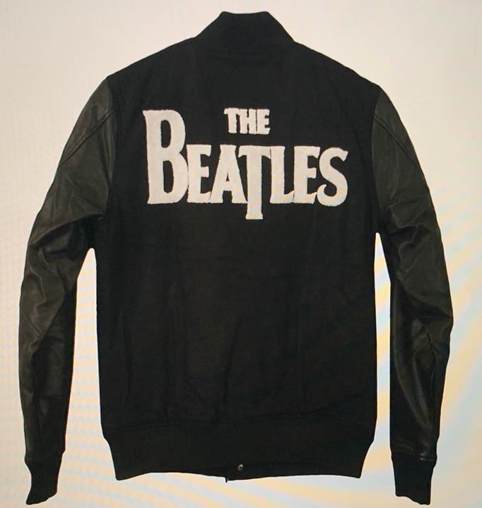 Beatles Men's Drop T Logo Varsity Jacket SM,MD,LG,XL,2X