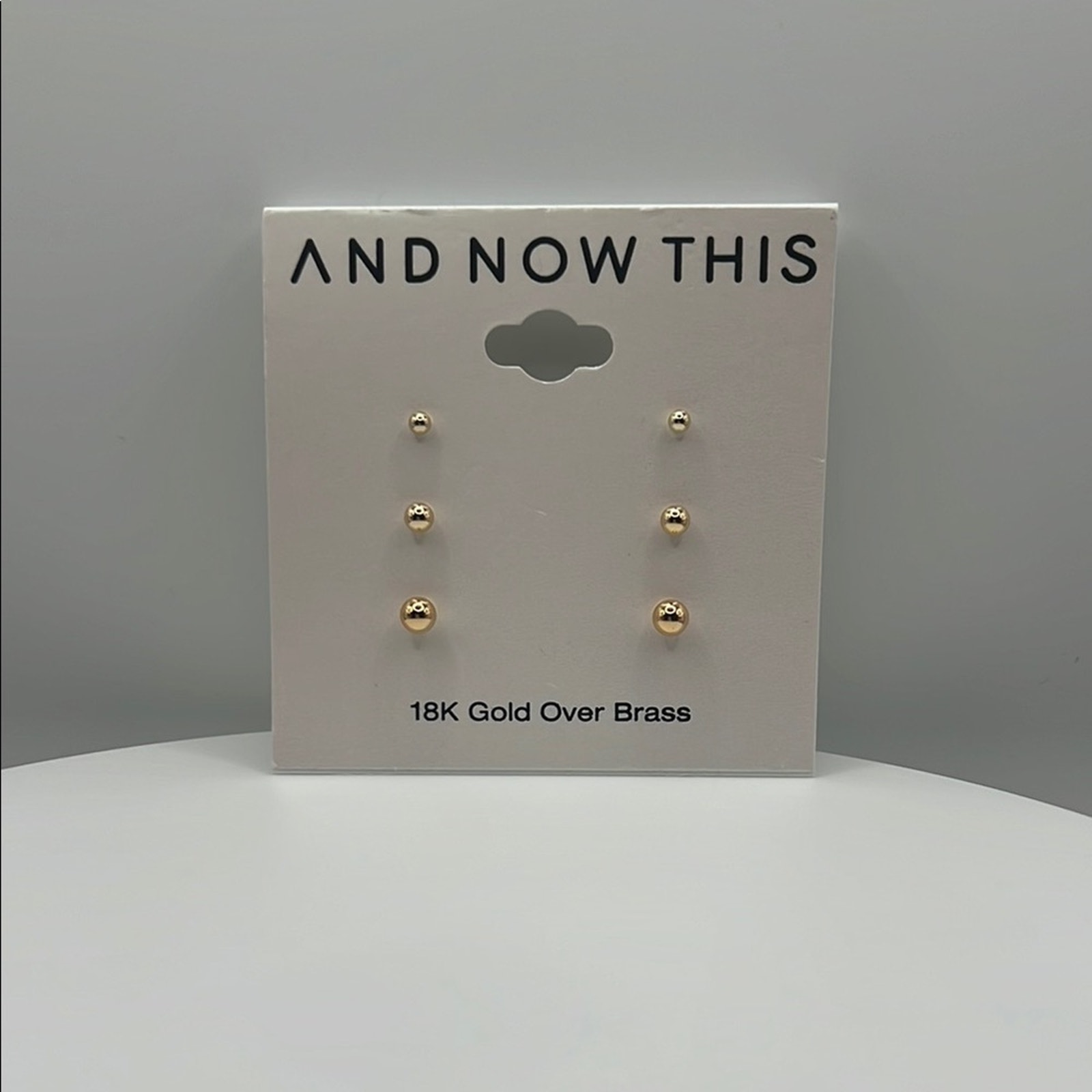 And Now This Gold Stud Earrings Set