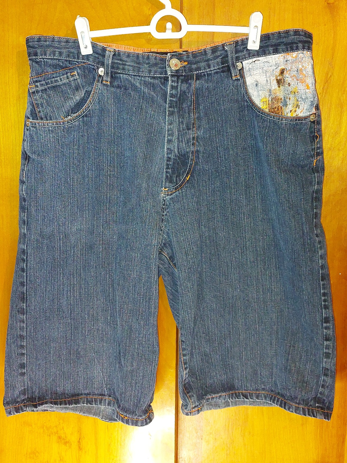 Five Elementz Men's Blue Jean Denim Shorts Size 40
