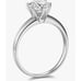 14k White Gold SOLID Wedding Engagement Ring | Ring Real Gold Wedding | CZ |