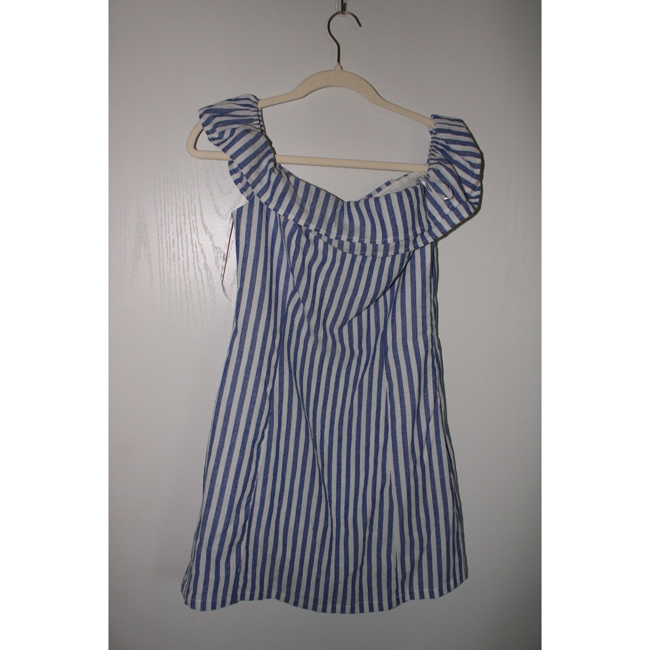 Lulus Striped Off The Shoulder Mini Dress Size M