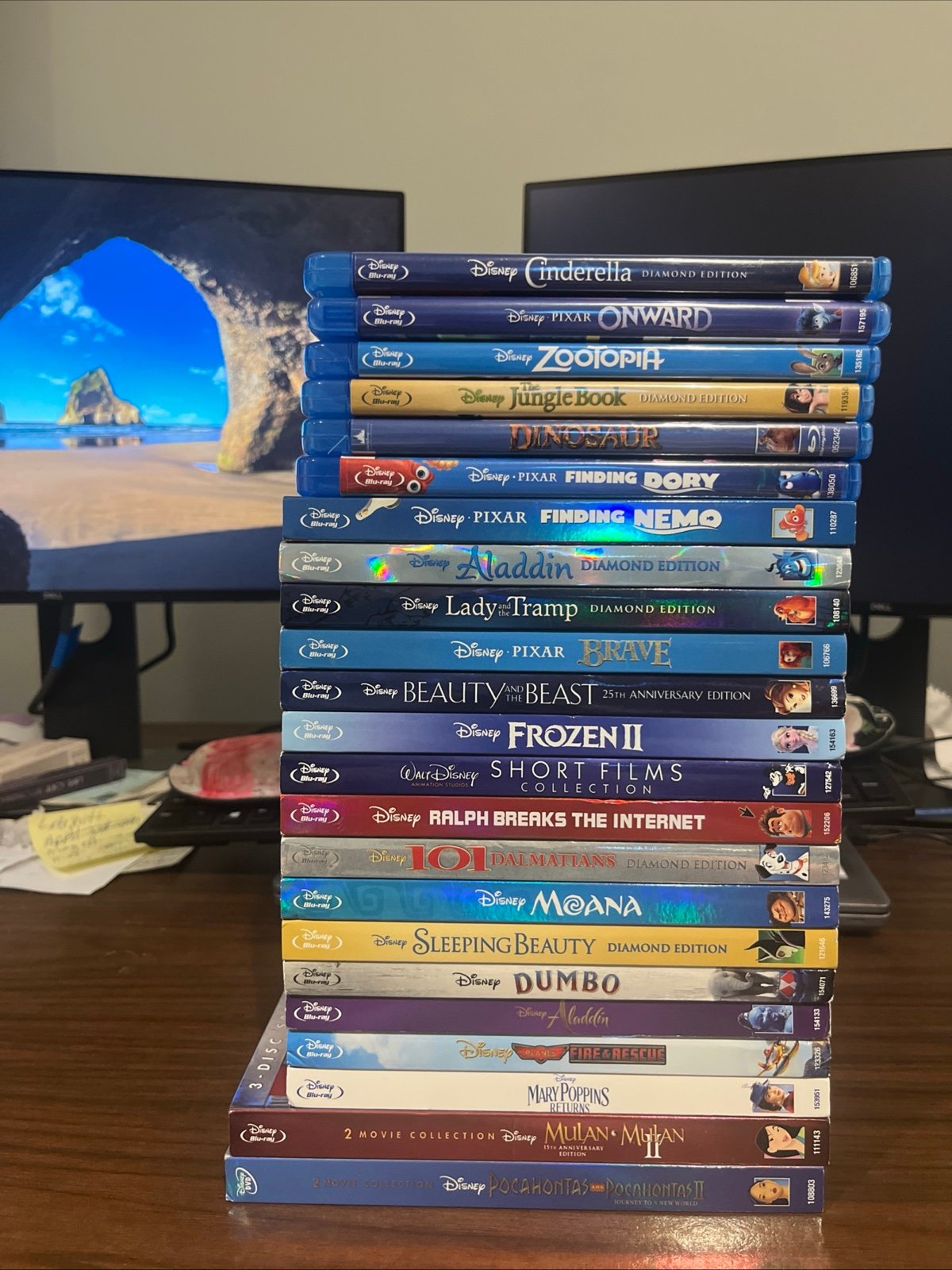 Lot Of 23 Disney Movies On Blu Ray! Classics! Multiple Features!