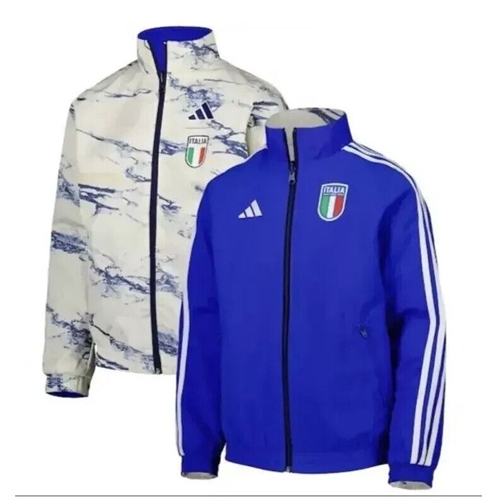 Adidas Italy FIGC Anthem Reversible Full Zip Jacket Women’s Size XS HT3472 NWT