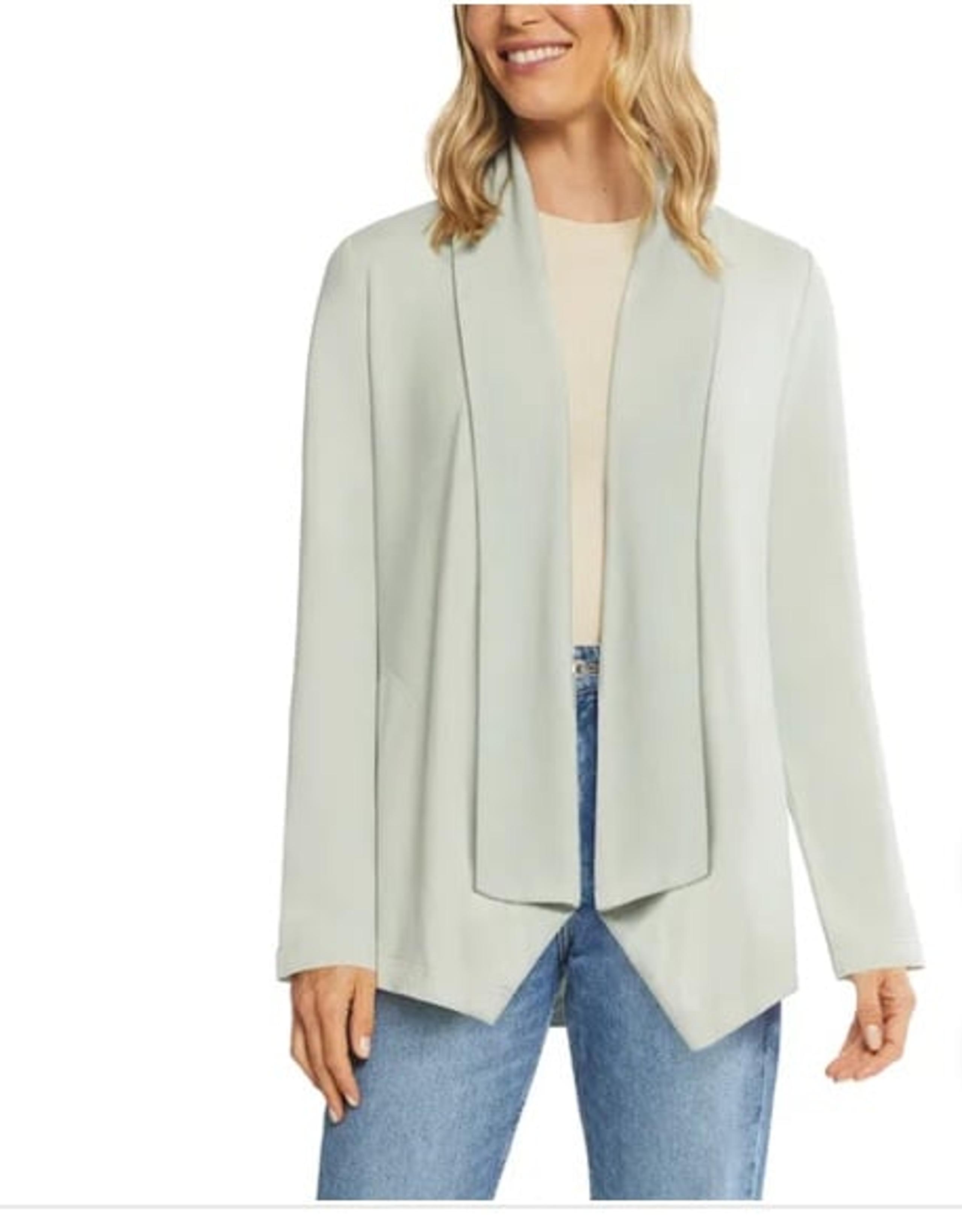 NWT Max & Mia Women’s Lightweight Open Front Drape Cardigan Light Olive Pockets