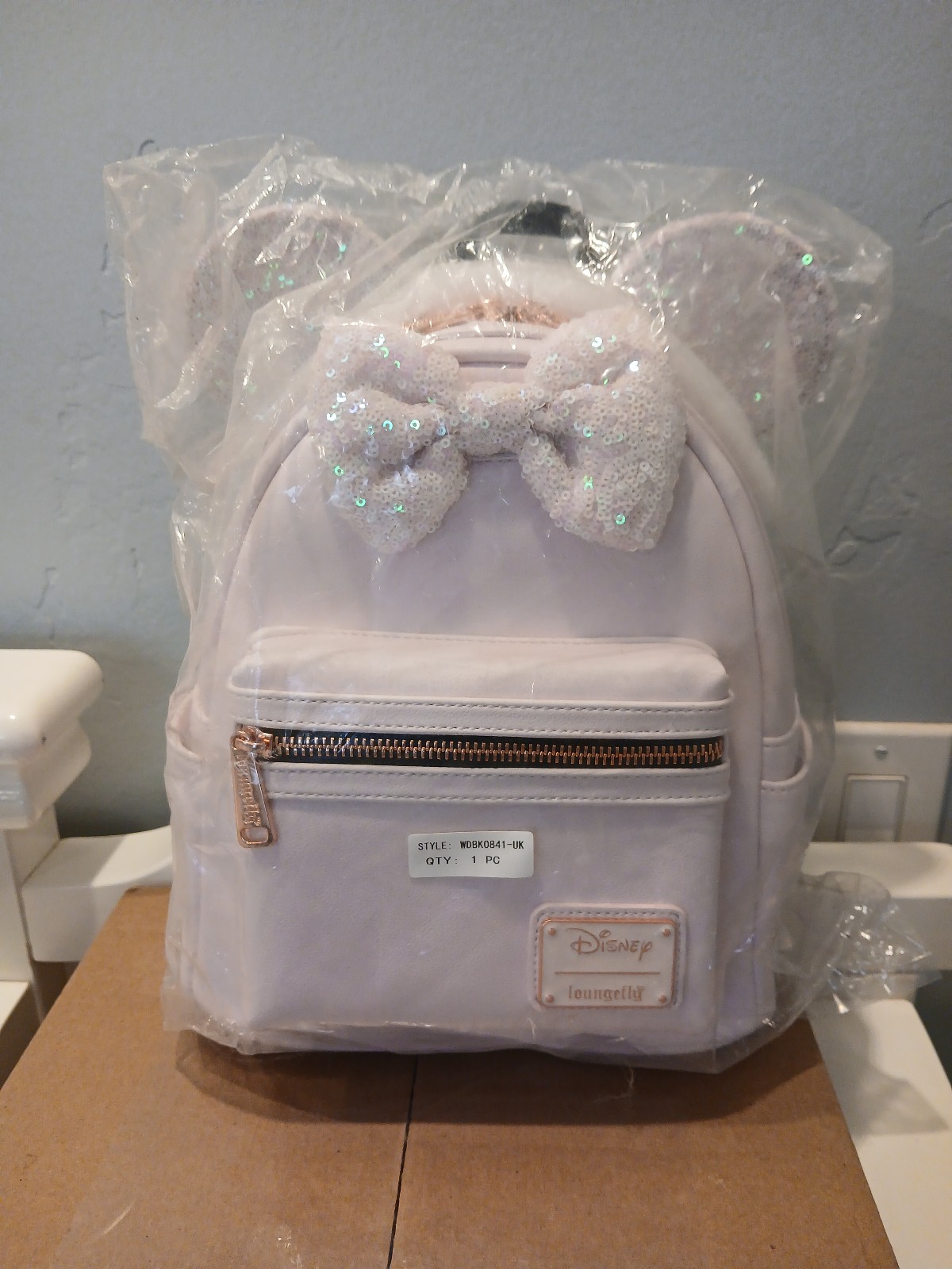 Loungefly Pink Holographic Backpack