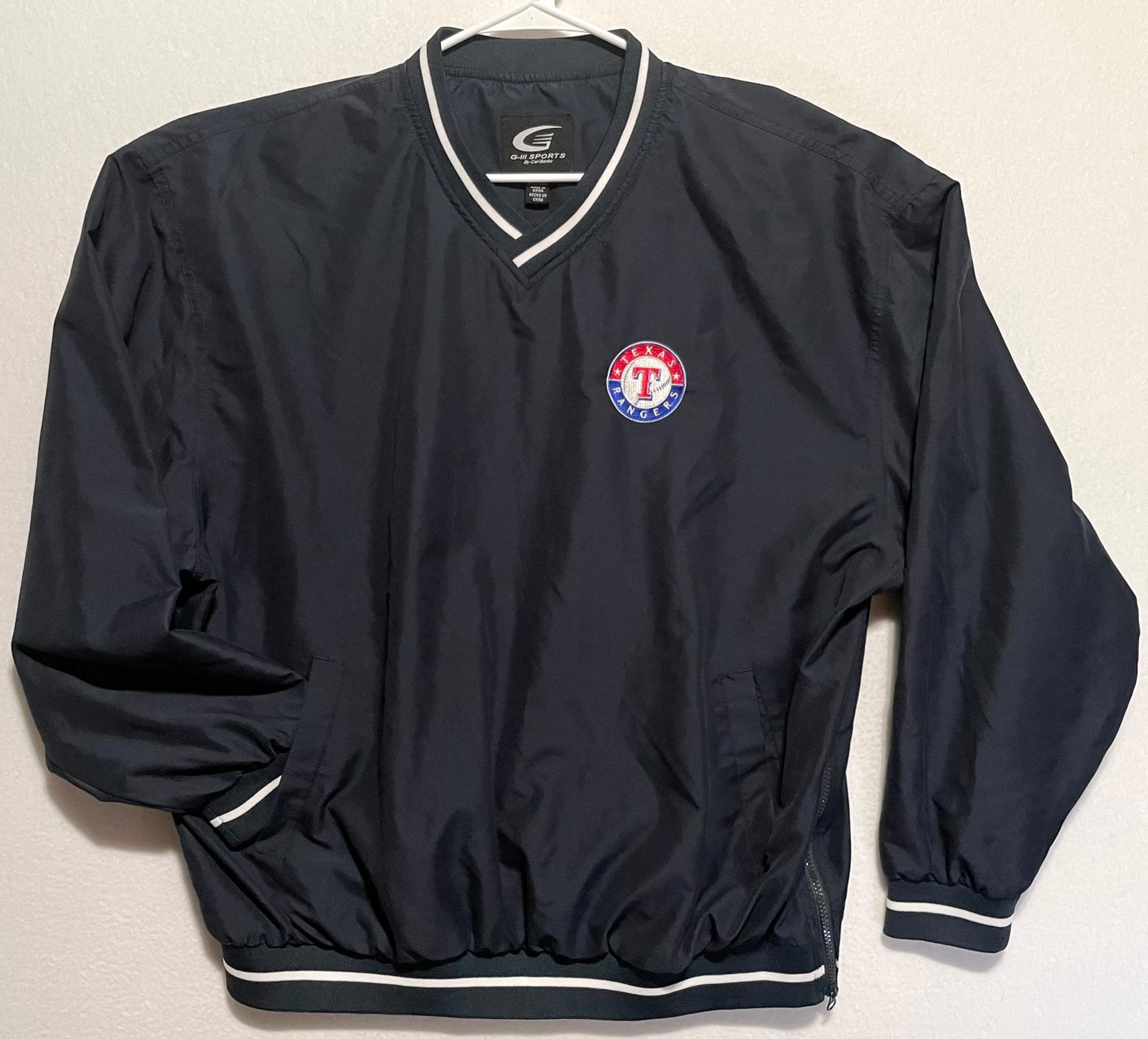G-III Sports Texas Rangers Men’s Pullover Windbreaker Navy Blue Size XXL/XXG