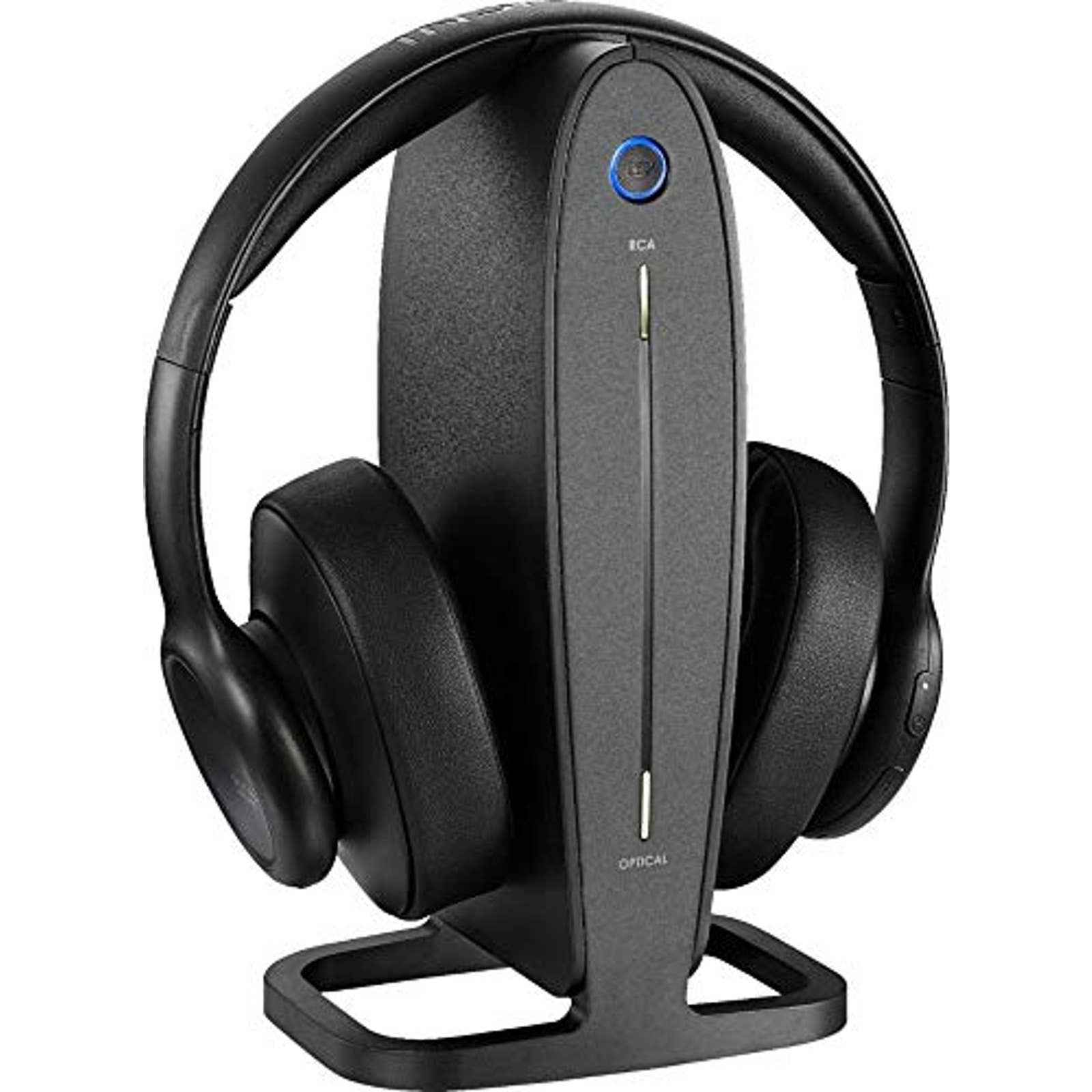 Insignia - NS-HAWHP2 RF Wireless Over-The-Ear Headphones - Black