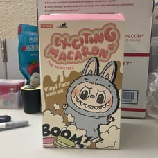 Authentic Macaron Labubu Sesame