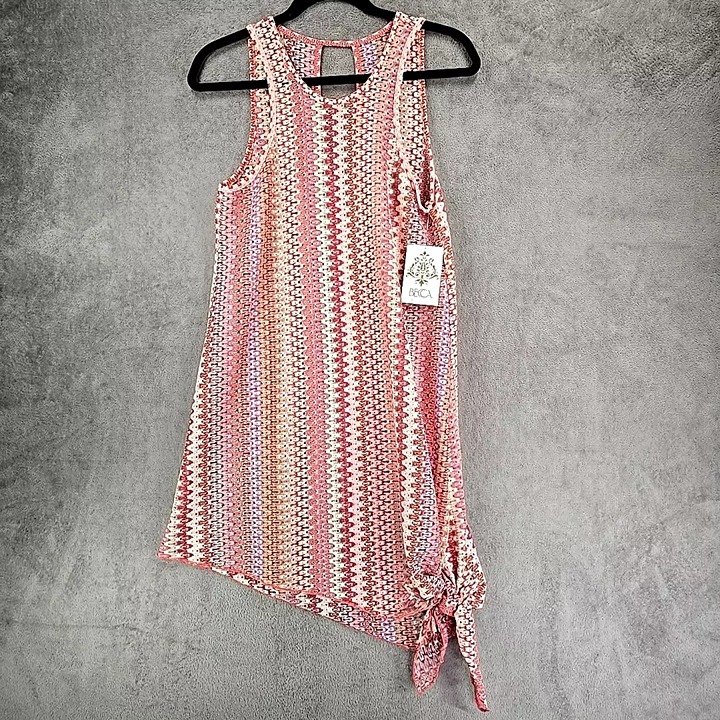 BECCA Beachdate Side Knot Cover-Up Dress in Geranium Women's Size XS/S