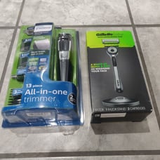 Phillips Norelco Multi Groomer & Gillette Labs with Exfoliating Bar Razor Combo