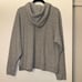 UGG Women’s Gray Ribbed Drawstring Hoodie Size Small
